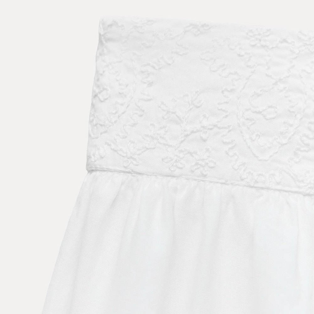 ZARA EMBROIDERED MINI SKIRT ZW COLLECTION - Picture 4 of 7